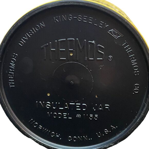 VTG SET OF 2 - THERMOS King Seeley Insulated Yellow Food Travel Container 1155/3 - Picture 16 of 16